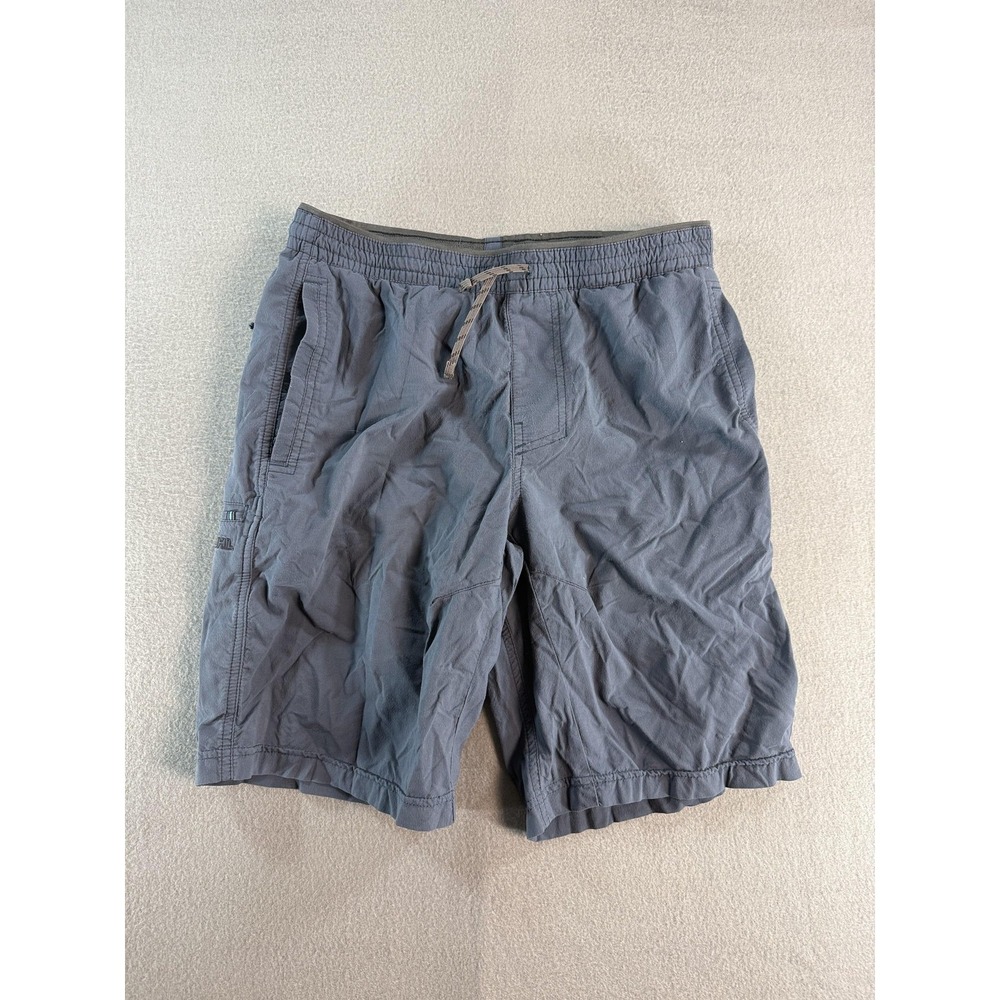 Kuhl Shorts Mens S Blue Cargo Elastic Waist 10 Inseam Hiking Lightweight